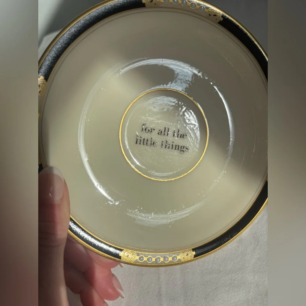Upcycled trinket jewelry keys catch-all dish from Lenox China